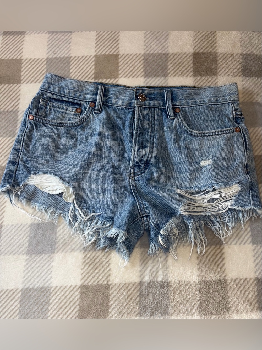 Free people denim shorts